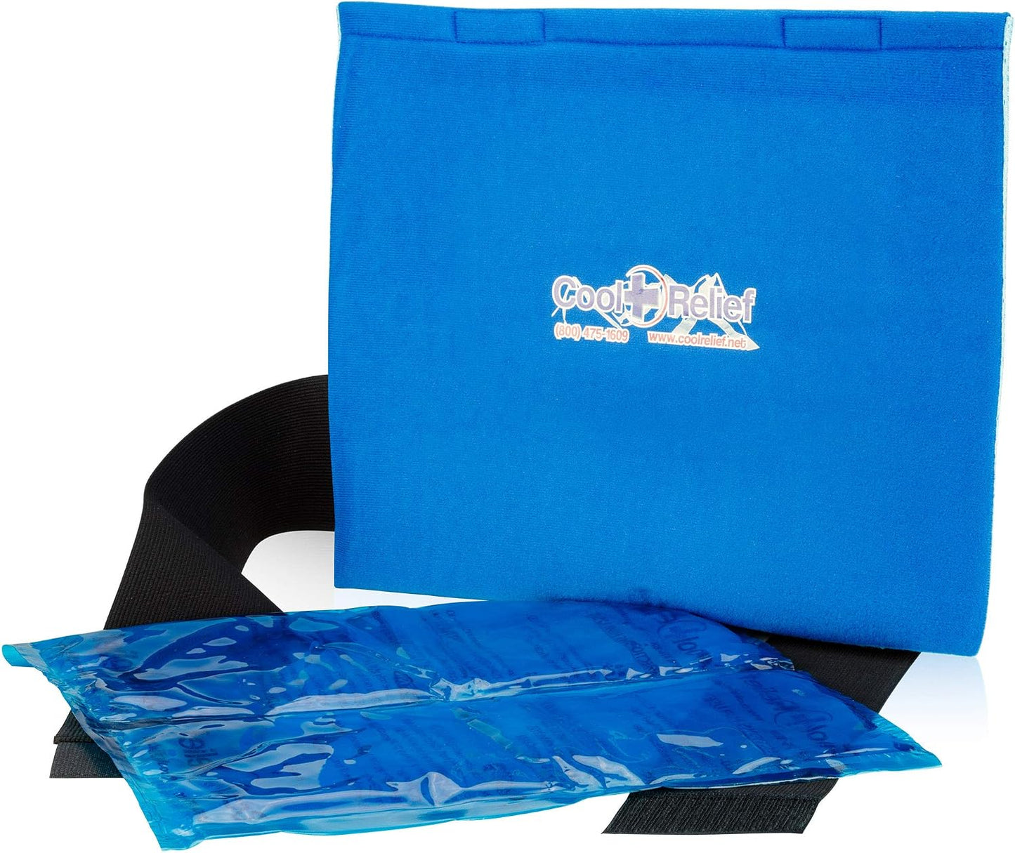 CoolRelief FlexGel - Versatile Gel Ice Pack Wrap for Knee, Shoulder, and Hip - Medical Grade Reusable - Advanced Cold Therapy (11" x 12" - Single Pack)