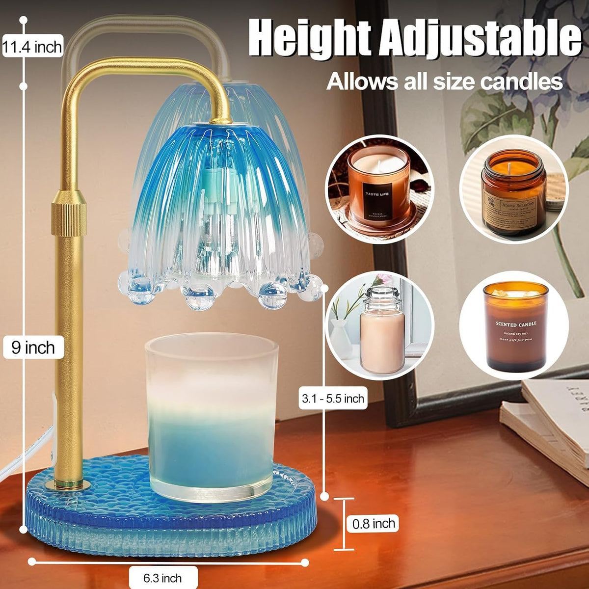 Candle Warmer Lamp with Timer,Birthday Gifts for Women
