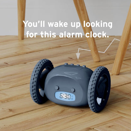 CLOCKY Alarm Clock on Wheels – Loud Rolling Alarm Clock for Heavy Sleepers