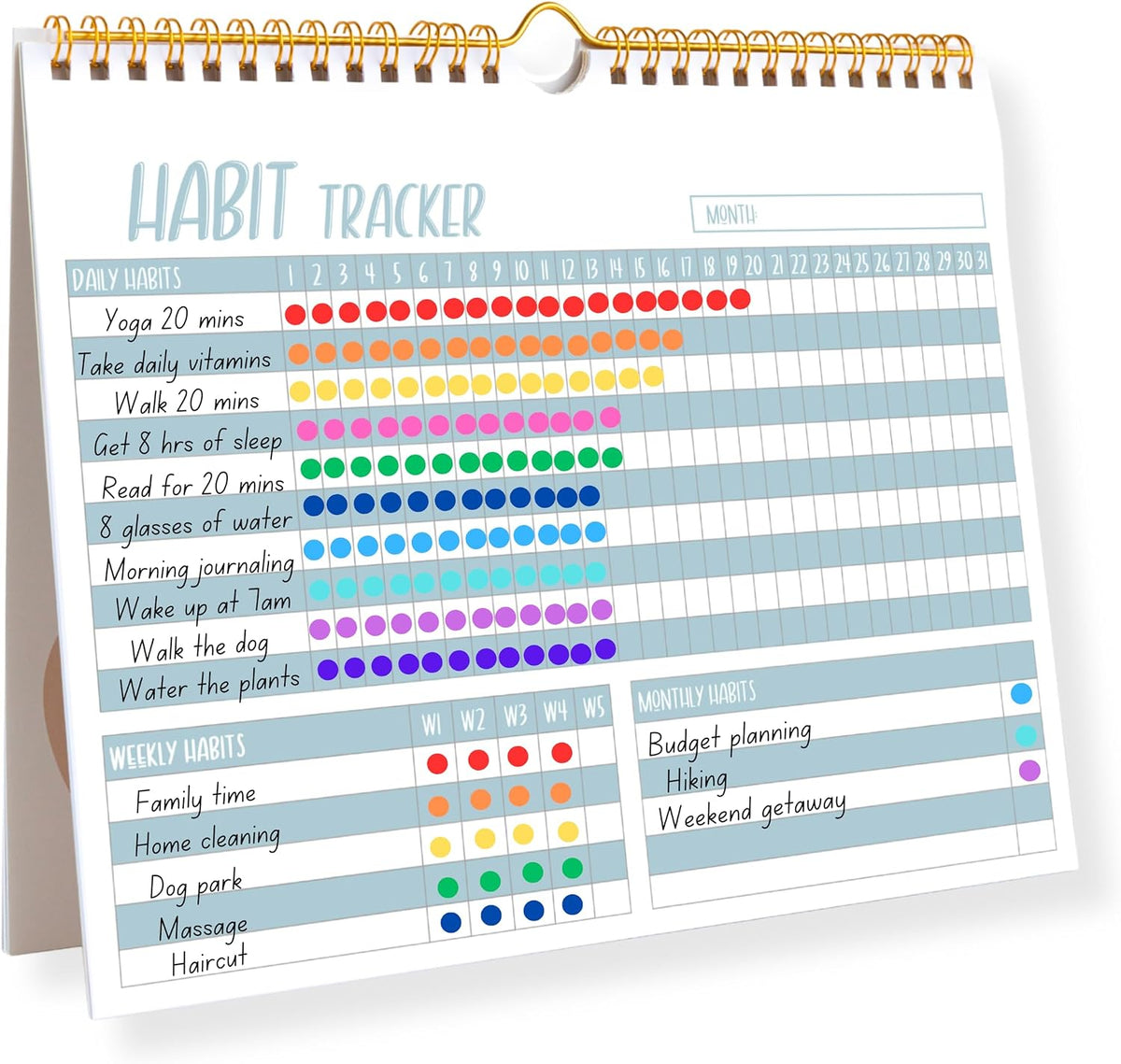 Lamare Habit Tracker Calendar 2026 – Premium Daily Habit Tracker Journal