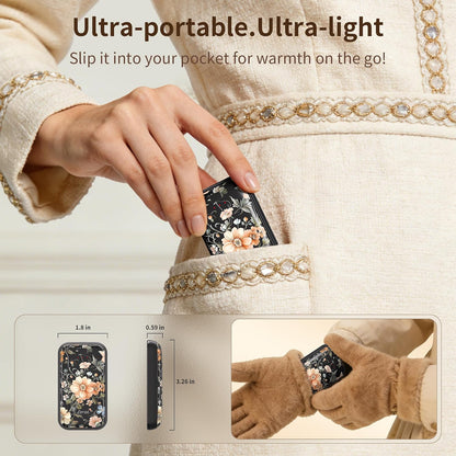 LERAT Hand Warmers Rechargeable,2 Pack Electric Hand Warmers,3-Second Fast Heating,3 Heat Settings,Portable & Lightweight Gifts for Women Men,Outdoor,Camping,Hiking,Skiing,Hunting,Travel