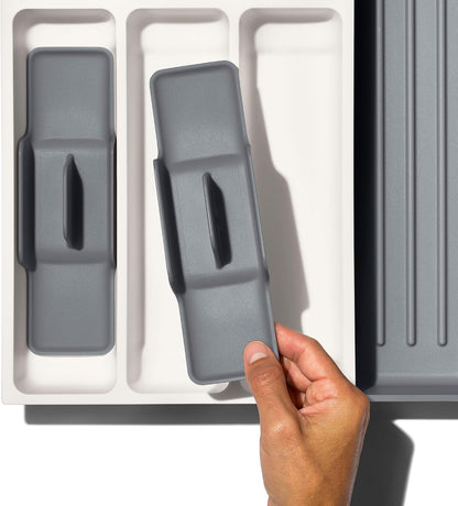 OXO Good Grips Kitchen, Compact Spice Drawer Organizer, White
