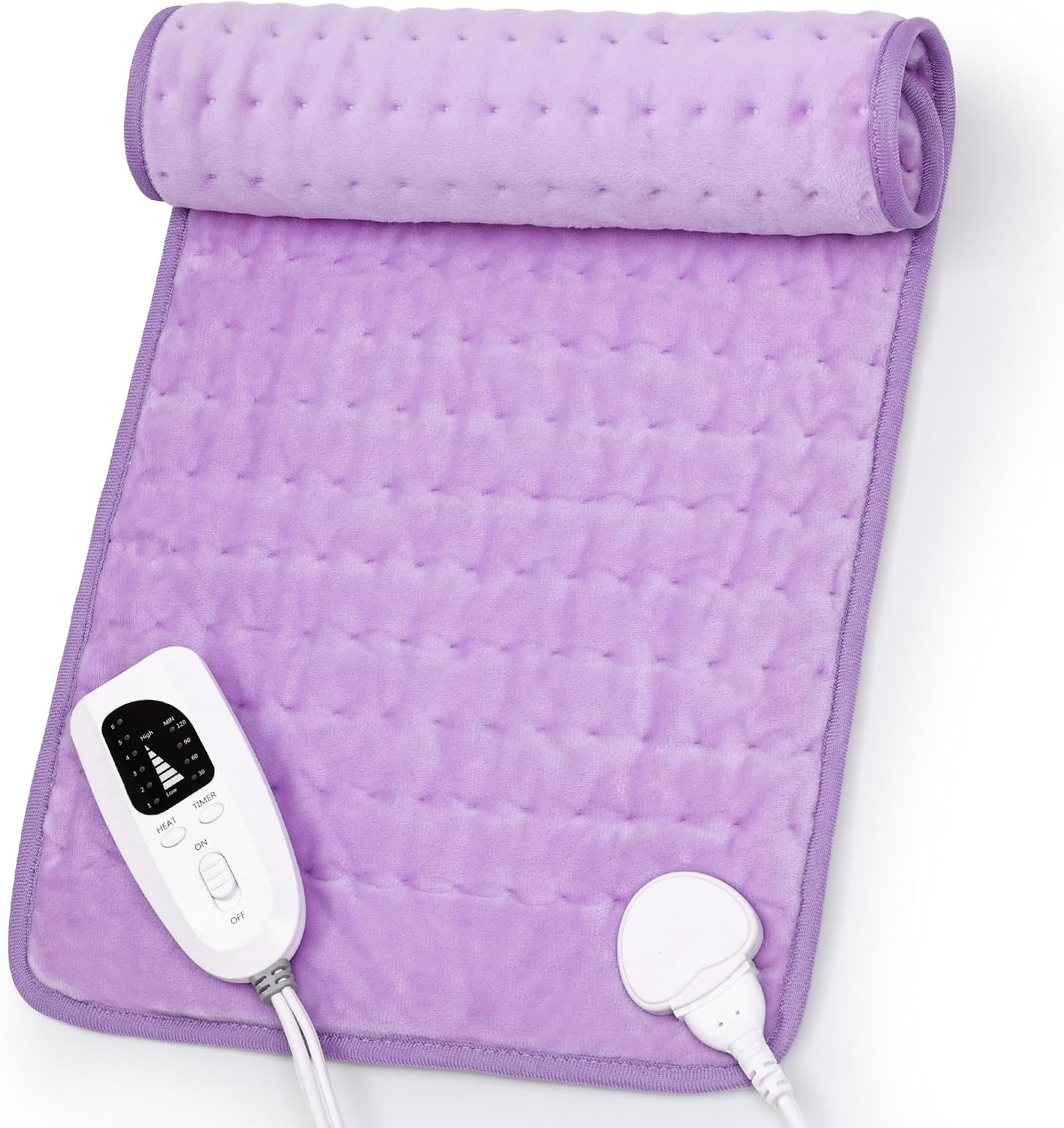 Heating Pad,Heated Blanket,Heating Pad for Back Neck,Grey,24x12 Inch | Electric Heating Pad,Dry/Moist Heat Heating Pads,Heating Pads for Shoulder,Abdomen,Heat Pad for Women Men,Birthday Gift