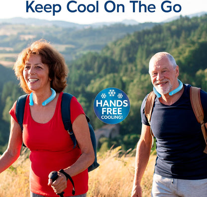 Arctic Air Neck Chill Cooling Tube, Wearable Neck Cooler, 3 Pack |Quick Freeze Gel, No Batteries or Charging | Hands Free Body Cooler for Hot Weather | Reusable, Adjustable Fit