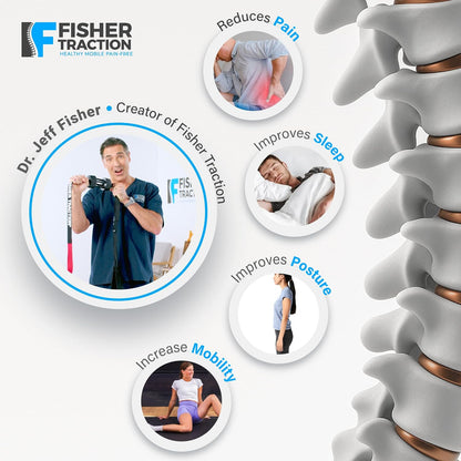 Fisher Traction Patented Lumbar Traction Device (Under 230 lbs)