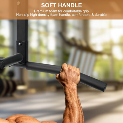Wall Mount Pull Up Bar, Heavy Duty Alloy Steel Hanging Bar for Exercise, Multi-Functional Doorway Pull Up Bar for Home Gym Workout