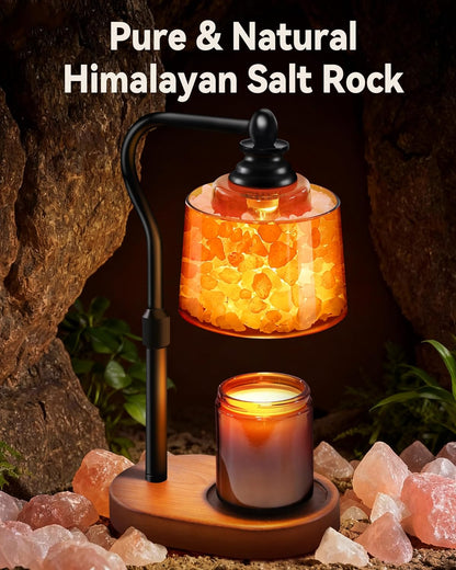 3-in-1 Candle Warmer Lamp with Himalayan Salt & Diffuser