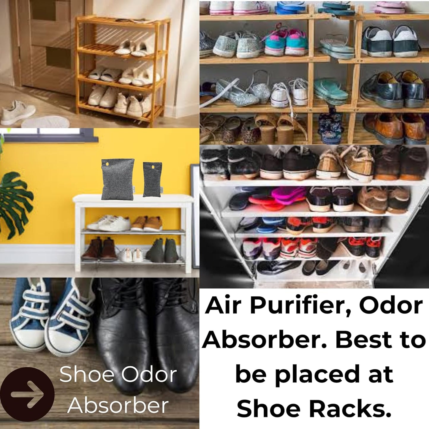 Charcoal odor absorber, Charcoal Air Purifying Bags, Odor Absorber, Air Purifying Bags for Home, Closet Air Freshener, Odor Eliminator for Car, Shoes & Gym bags. Premium Qulity and a Large Quantity.