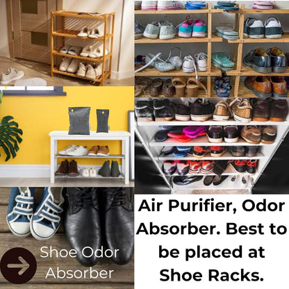 Charcoal odor absorber, Charcoal Air Purifying Bags, Odor Absorber, Air Purifying Bags for Home, Closet Air Freshener, Odor Eliminator for Car, Shoes & Gym bags. Premium Qulity and a Large Quantity.