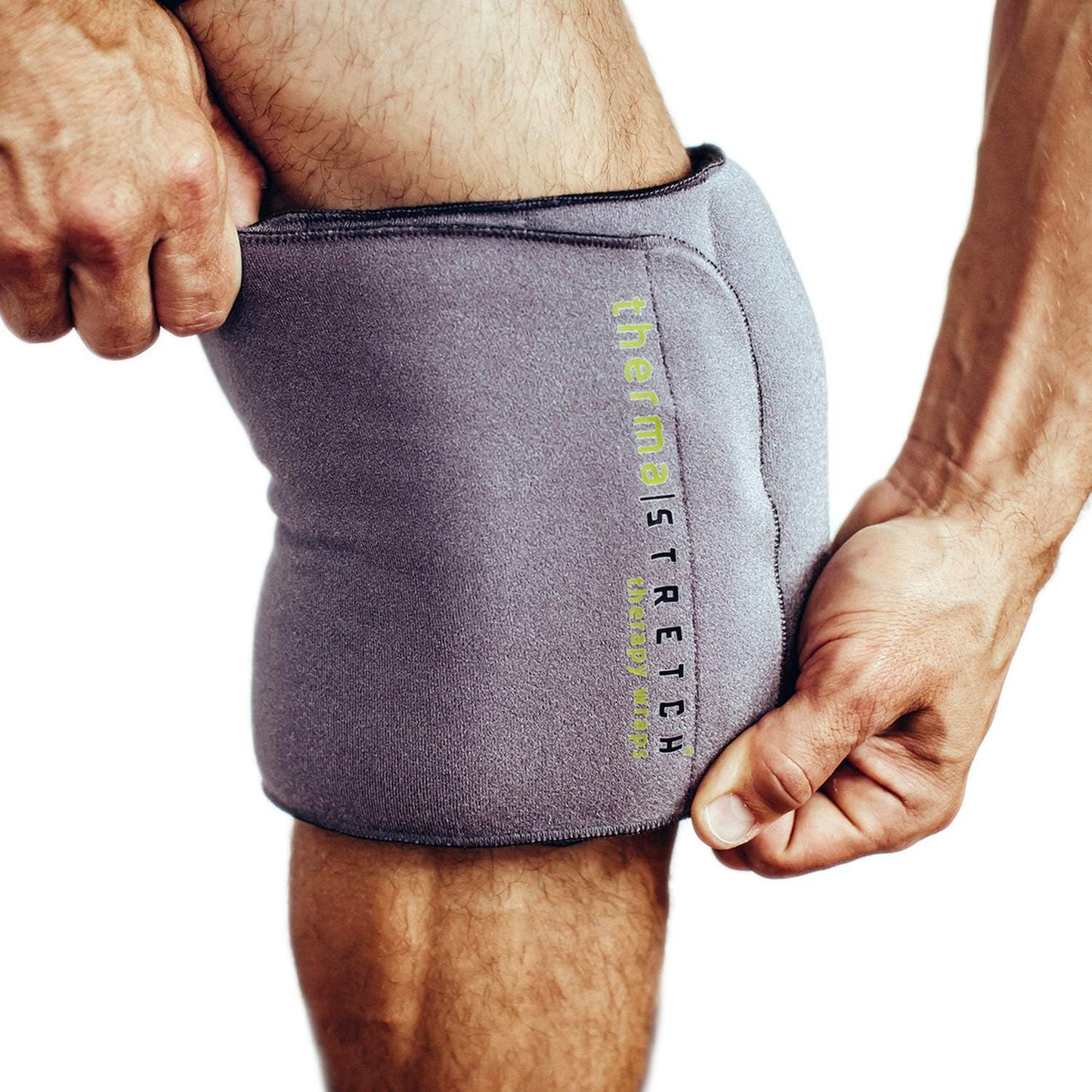 Knee Heating Pad - Microwavable Compression Wrap for Arthritis, ACL, PCL, Tear, Joint Pain Relief and Recovery – Natural, Adjustable and Stretchable Therapy That Stays