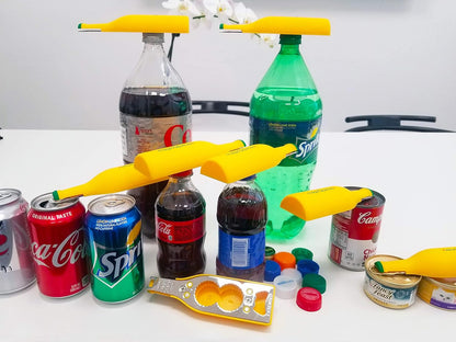 COMBO – 1 mO MINI for small plastic caps & 1 mO PLUS for larger plastic caps See Pictures for Better Understanding – Soda Opener - Water Opener | Twist-off | Good for 16 sizes | Help Aids