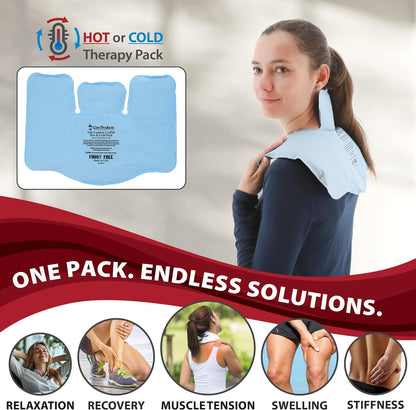 Reusable Hot & Cold Therapy Pack for Knee Back & Shoulder Pain-Trisectional