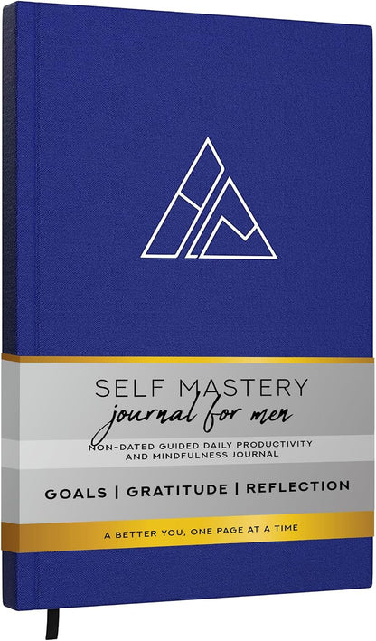 Self-Mastery Journal for Men with Prompts - 13 Week Guided Gratitude Journal - 5 Minute Journal - Reflection Manifestation Journals for Mindfulness - Self Care Journal - Goal Journal for Women & Men