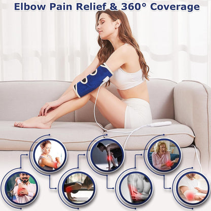 CAMECO 1 Pack Foot Ankle Heating Pad for Neuropathy Pain Relief, 86℉-158℉ Electric Heated Foot Warmer for Achilles Tendinitis & Plantar Fasciitis, Under Desk Heat Therapy Wrap Booties for Women Men