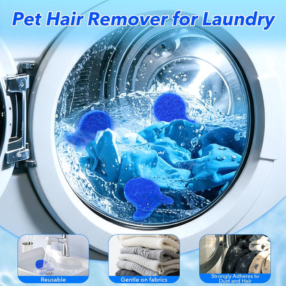 6 Pack Pet Hair Remover for Laundry,Reusable Dog & Cat Hair Remover for Laundry,Effectively Removes Pet Hair, Lint and Dander from Bedding and Clothing, Suitable for Washing Machines, Dryers
