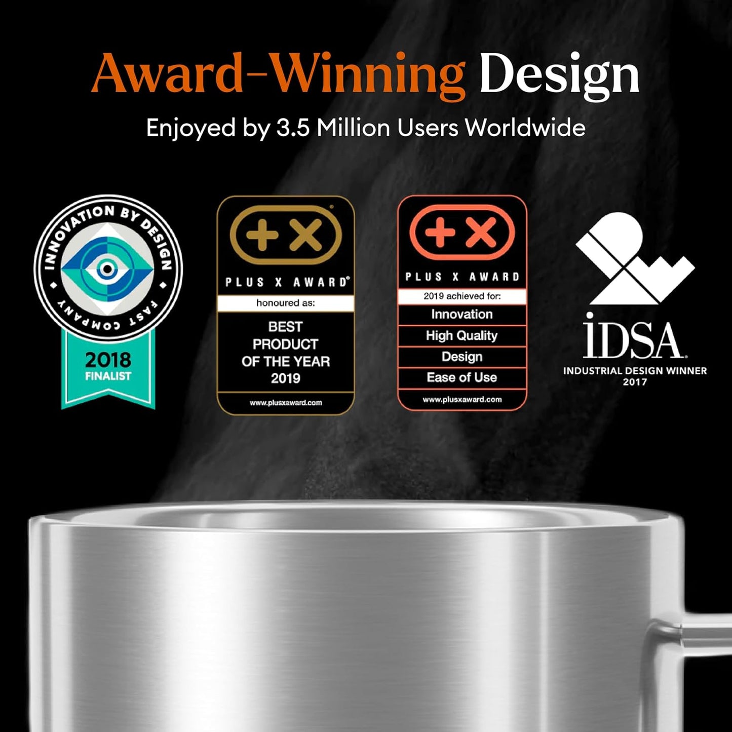 Ember Temperature Control 14oz Smart Mug 2, App-Controlled and Rechargeable Heated Coffee Cup Warmer with Intelligent LED Display, Sage Green.