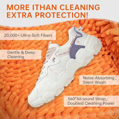 1PCS Blue Shoe Washing Machine Bags for All Shoe Types | Deep Cleaning,Reusable and Durable,Safeguarding Shoes from Scuffs and Deformation,Tear-Resistant Chenille Fabric