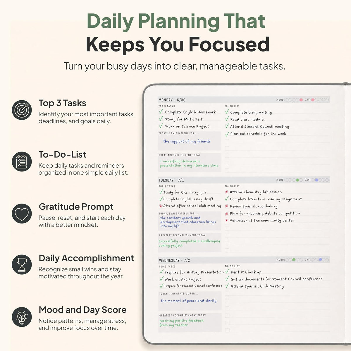 Dated, 2026 Planner, 5.8” x 8.3” - The #1 Productivity Planner to Achieve Your 2026 Goals - Planner 2026-2027 by PRODUCTIVITY STORE (A5, GREY)