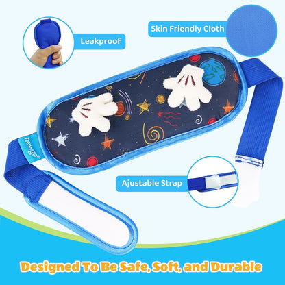 NEWGO Kids Head Ice Pack Wrap, Ice Pack for Toddler Fever & Boo Boos