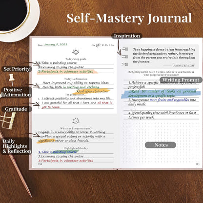 Self Care Guided Journal for Women，Gratitude Journal & ADHD Planner A5Beige | ADHD Planner, Mental Health & Anxiety Guided Journal for Women, Better Everyday