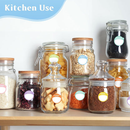 Sayglossy 7000 Pcs Day of the Week Food Labels, Removable Date Stickers for Food, Monday to Sunday Dots, Self Adhesive Stickers for Restaurant Kitchen Container & Organization(Macaron Color,Round)