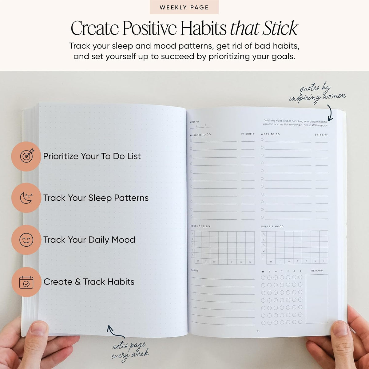 The Self-Care Planner by Simple Self - Undated 6 Month Life Planner - Daily, Monthly, Weekly - Focus on Wellness, Productivity, Achieving Goals, and Happiness (Abstract, Daily Edition: 13-Weeks)
