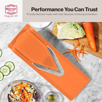 Swissmar Borner V-1001 V-Slicer Plus Mandoline 5 Piece Set (Orange)
