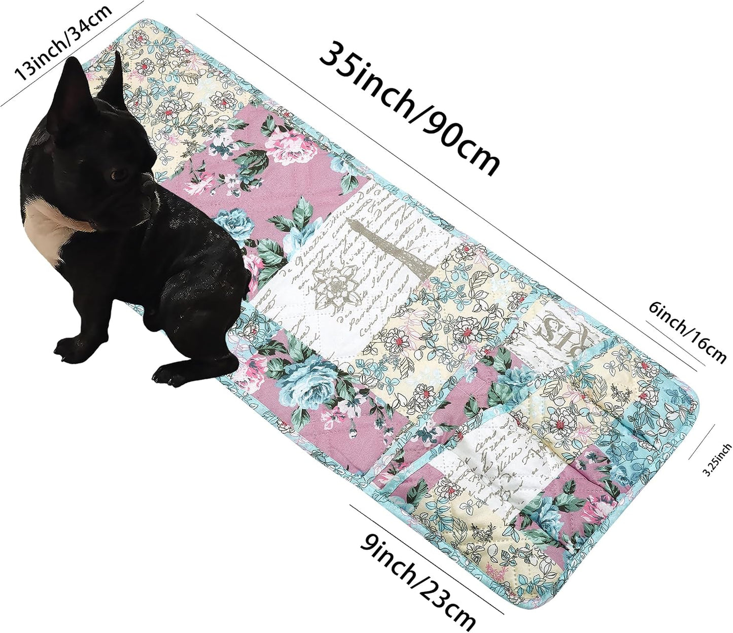 Brilliant Sunshine Burgundy Toile Floral Couch Armrest Cover, 35"×13" | Washable Magazine Holder, Armrest Organizer & Caddy on Sofa, Recliner, Armchair, Storage for Remote Controls, Phone, iPad