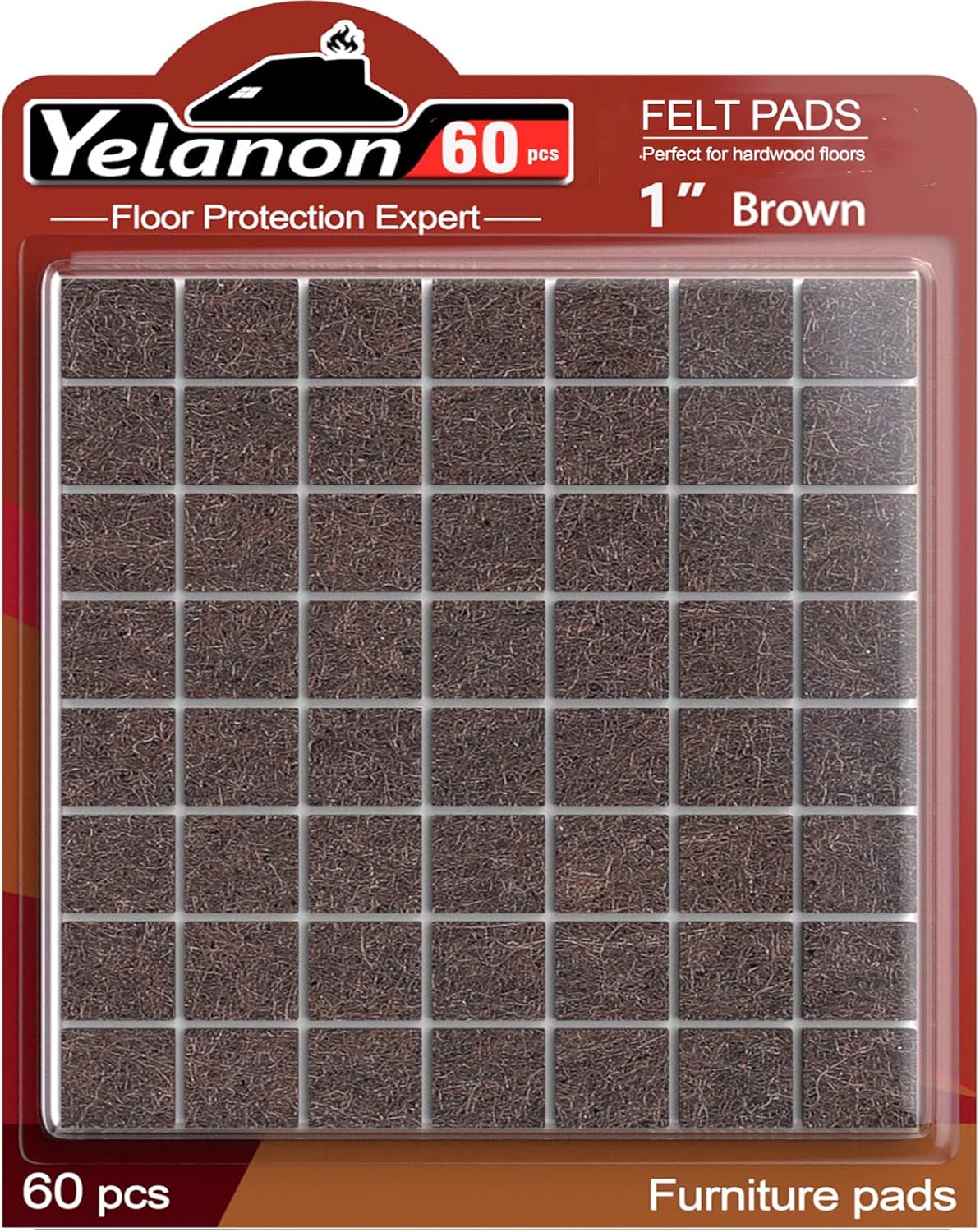 Felt Furniture Pads -182 Pcs Premium Felt Pads for Chair Legs Furniture, Floor Protectors for Hardwood Floors, Black