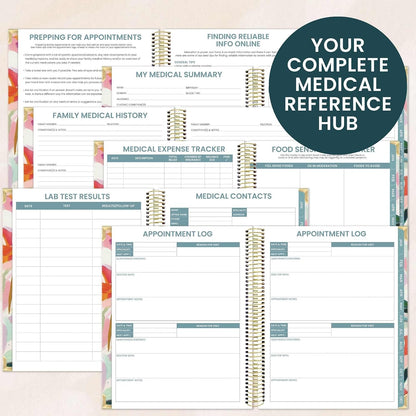 bloom daily planners Undated Chronic Illness Planner & Medical Journal - 12 Month Pain & Symptom Tracker, Mood & Medication Log, Appointment Organizer (7” x 9”) - Chronically Resilient