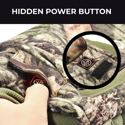 ororo 3-Zone Heated Hand Warmer Pouch and Muff with Rechargeable Battery | Up to 14 hrs, soft fleece lining, wind-resistant cuffs, water-resistant shell, adjustable waist belt, and storage pockets
