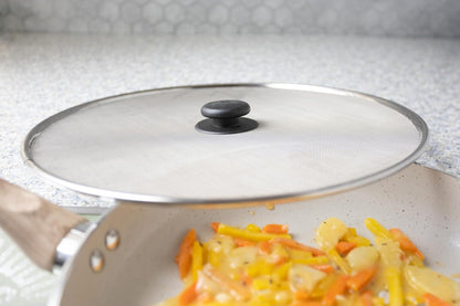 Fox Run Splater Shield, Stainless Steel Mesh Splatter Screen For Frying Pans, 13 Inches