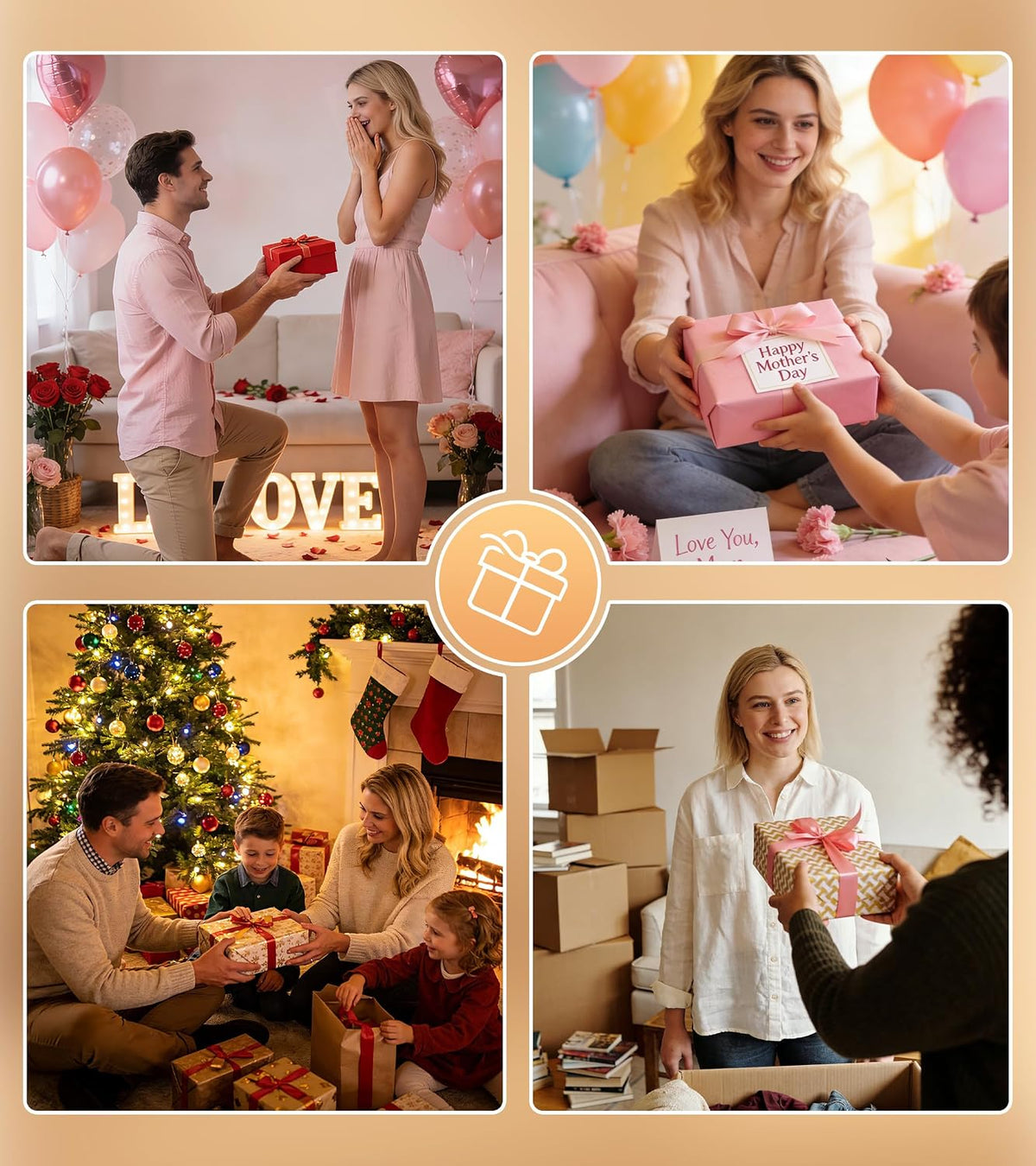 TigQiang Candle Warmer Lamp with Timer, Birthday Gifts for Women, Amber