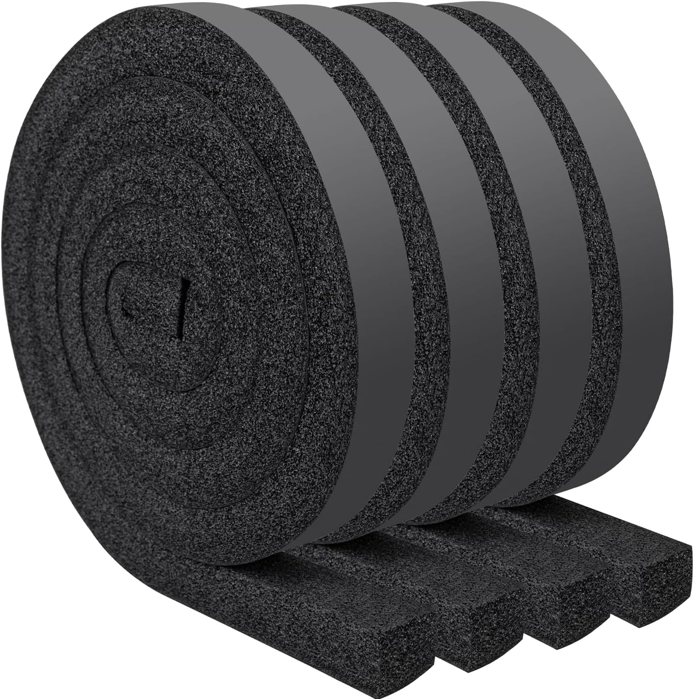 Yotache Open Cell Foam Air Conditioner Insulation Seal Strip 2"x1", 6.5 Ft | Non-Adhesive, Air Conditioning Weather Strip