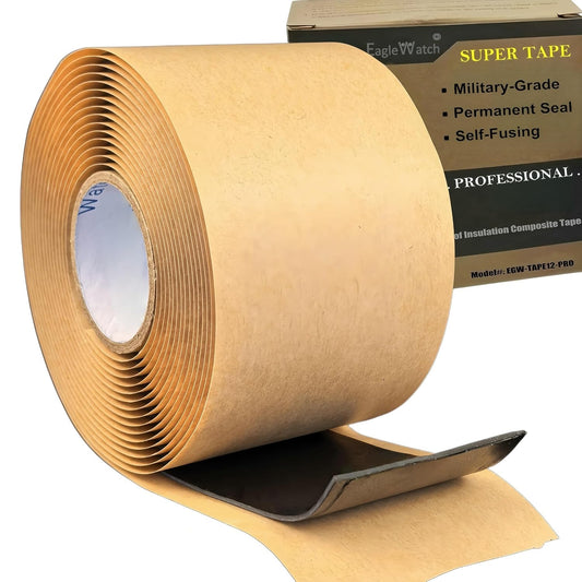 2" x 12FT Military-Grade Self-Fusing Tape | 65mil Thick | Silicone-Butyl Composite | IP68 Permanent Waterproof Seal & 35KV Insulated| for Heavy-Duty Pipe, Electrical & Outdoor Repair