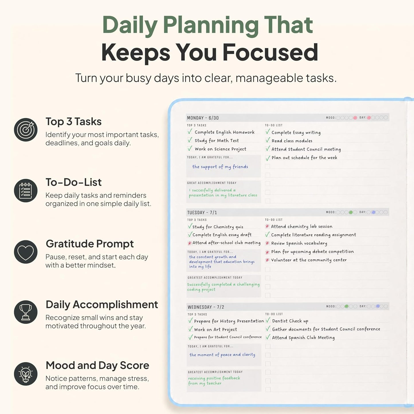 Dated, 2026 Planner, 5.8” x 8.3” - The #1 Productivity Planner to Achieve Your 2026 Goals - Planner 2026-2027 by PRODUCTIVITY STORE (A5, GREY)