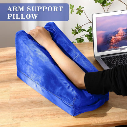 Buryeah Dark Gray Arm Elevation Pillow 2 Pocket, Plush Material