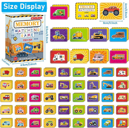 gisgfim 100 PCS Memory Matching Game Famous Paintings Concentration Memory Card for Adults Learning Educational Game A Fun & Fast Artworks Theme Matching Games
