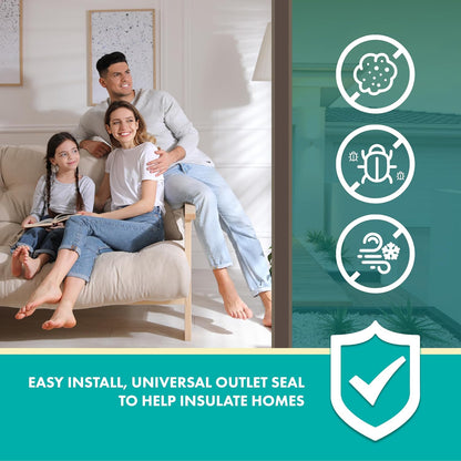 Outlet Gasket SWTCHOUTSL-UNV-CS White 1000-Piece Bulk Pack Foam Insulation for Wall Switch Plate Cover for Home Improvement, Switch Plate Insulator, Outlet Insulator, and Draft Sealer