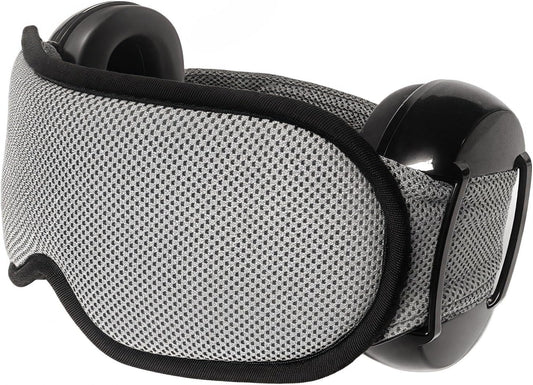 Noise Reduction Ear Muffs Eye Mask for Sleeping Set, Noise Cancelling Earmuffs 3D Light Blocking Sleep Mask Set