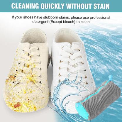 Shoe Washing Machine Bag, Shoe Laundry Bag for Washer and Dryer | 2 Pack Shoe Cleaning Bag for Sneakers & Tennis Shoes, XXL Size, Shoe Protection, Dry Bags, Zipper Hook, Travel & Dorm Storage