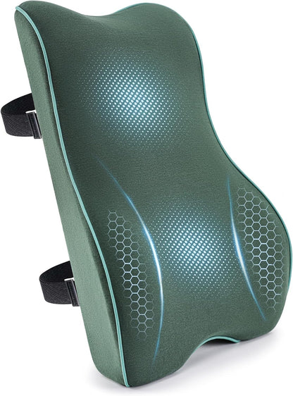 Soft Comfortable Memory Lumbar Support Pillow Back Cushion for Car & Office
