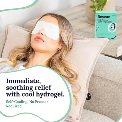 CorneaCare Rest Self Heating Warm Compress for Dry, Tired Eyes | 30 Count