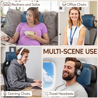 Neck Pillow for Recliner Chair, Adjustable Recliner Pillow for Headrest