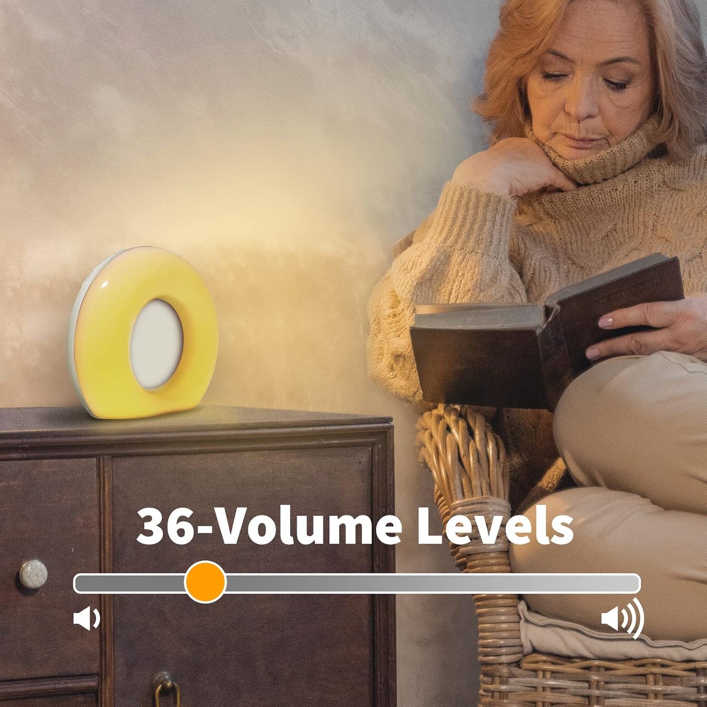 DailyBody Sound Machine White Noise Machine with 30 Soothing Sounds 12 Colors Night Light 32 Levels Volume 5 Timers & Memory Function Effectively Blocks Noise Ideal Sleep Machine for Baby Kids Adults