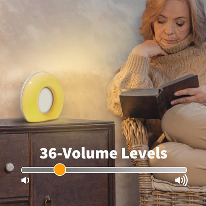 DailyBody Sound Machine White Noise Machine with 30 Soothing Sounds 12 Colors Night Light 32 Levels Volume 5 Timers & Memory Function Effectively Blocks Noise Ideal Sleep Machine for Baby Kids Adults
