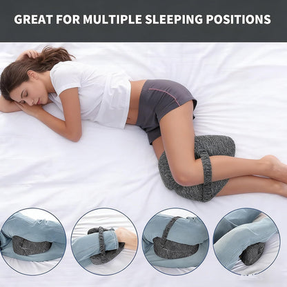 Nourial Knee Alignment Pillow,Leg Pillows for Sleeping (Blue) | Suitable for Relieving Leg, Back, Knee Pain