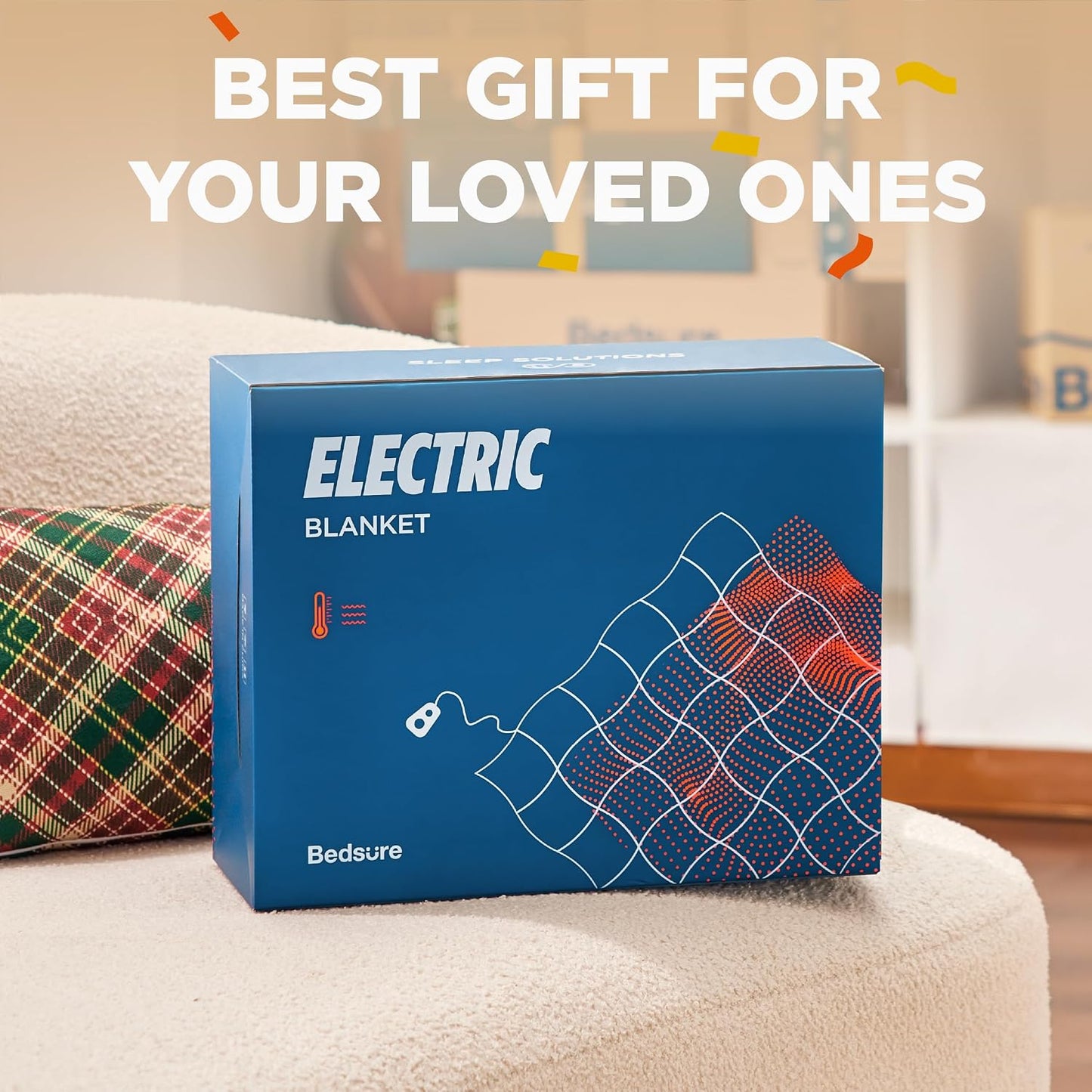 Bedsure Heated Blanket Throw Blanket with Preheat Function - Fast Heating Electric Blanket, Soft Flannel Throw with 6 Time Settings(Up to 10H), 6 Heating Settings, Gifts for Grandma (50"x60", Grey)