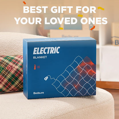 Bedsure Heated Blanket Throw Blanket with Preheat Function - Fast Heating Electric Blanket, Soft Flannel Throw with 6 Time Settings(Up to 10H), 6 Heating Settings, Gifts for Grandma (50"x60", Grey)