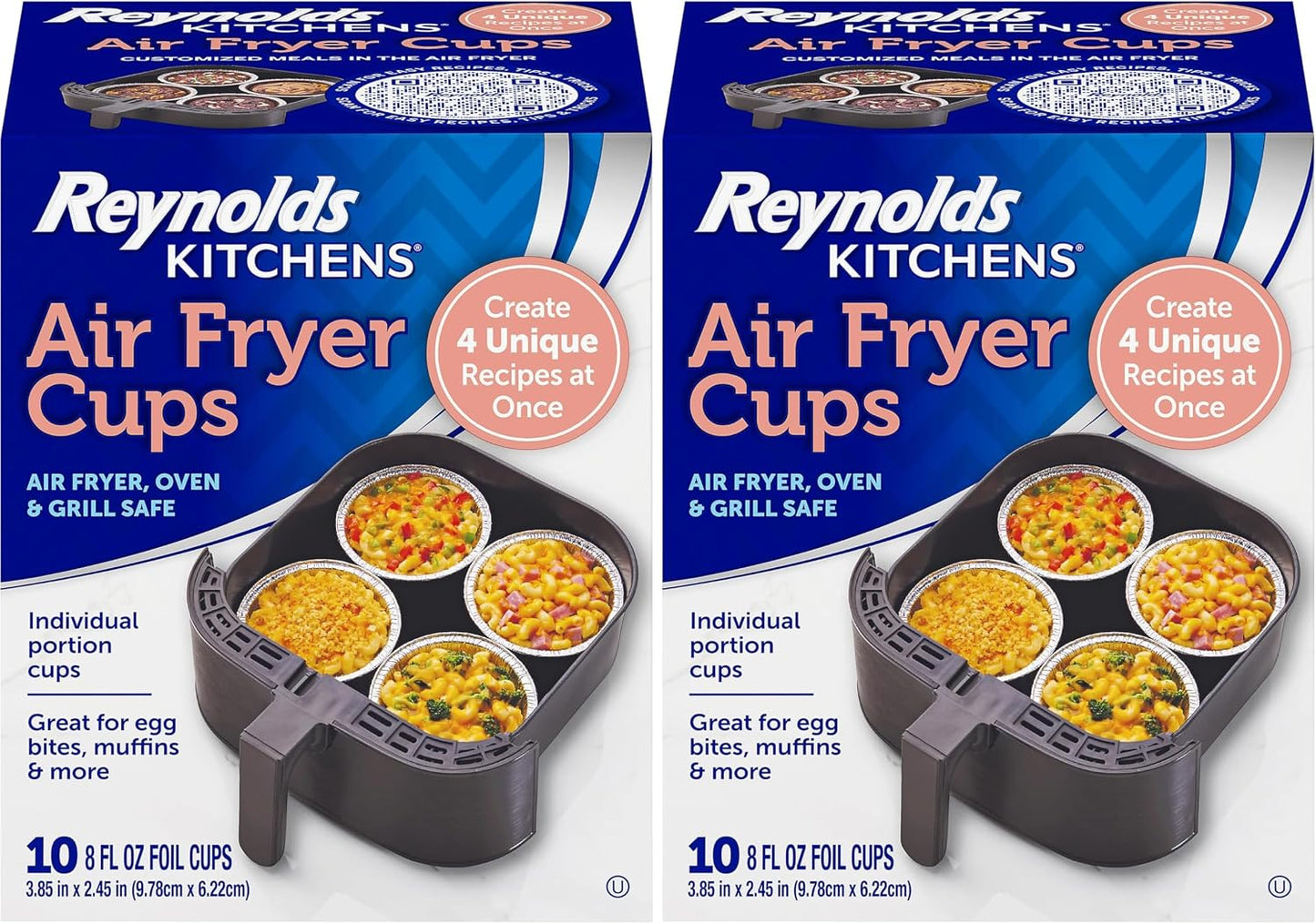 Reynolds Kitchens Air Fryer Liners Disposable, Unbleached Parchment Paper Sheets, 50 Count | Pre-Cut Disposable Parchment Paper Sheets, Fits Round and Square Air Fryers, Safe Up To 400F, Perforated For Better Airflow